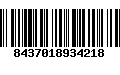 Código de Barras 8437018934218