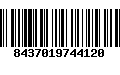 Código de Barras 8437019744120