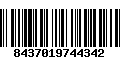 Código de Barras 8437019744342