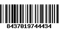 Código de Barras 8437019744434
