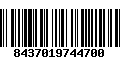 Código de Barras 8437019744700