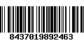 Código de Barras 8437019892463