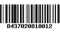 Código de Barras 8437020810012