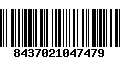 Código de Barras 8437021047479