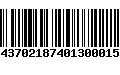 Código de Barras 8437021874013000152