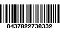Código de Barras 8437022730332
