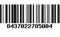 Código de Barras 8437022785004