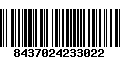 Código de Barras 8437024233022