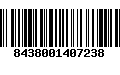 Código de Barras 8438001407238