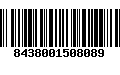 Código de Barras 8438001508089