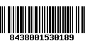 Código de Barras 8438001530189