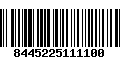 Código de Barras 8445225111100