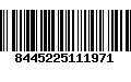 Código de Barras 8445225111971