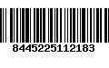 Código de Barras 8445225112183