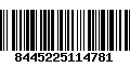 Código de Barras 8445225114781