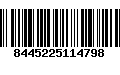 Código de Barras 8445225114798