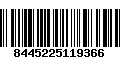 Código de Barras 8445225119366