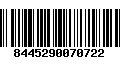 Código de Barras 8445290070722