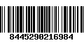 Código de Barras 8445290216984