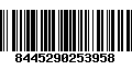 Código de Barras 8445290253958