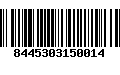 Código de Barras 8445303150014