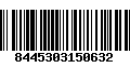 Código de Barras 8445303150632