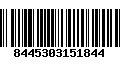 Código de Barras 8445303151844