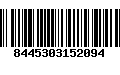 Código de Barras 8445303152094