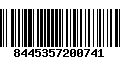 Código de Barras 8445357200741