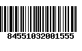 Código de Barras 84551032001555