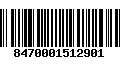 Código de Barras 8470001512901