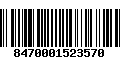 Código de Barras 8470001523570