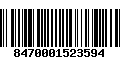 Código de Barras 8470001523594