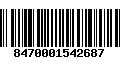 Código de Barras 8470001542687