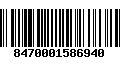 Código de Barras 8470001586940