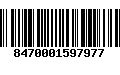 Código de Barras 8470001597977