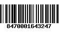 Código de Barras 8470001643247