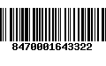 Código de Barras 8470001643322