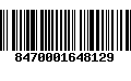 Código de Barras 8470001648129