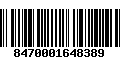 Código de Barras 8470001648389