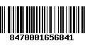 Código de Barras 8470001656841