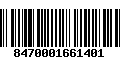 Código de Barras 8470001661401