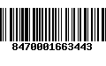 Código de Barras 8470001663443