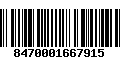 Código de Barras 8470001667915