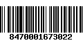 Código de Barras 8470001673022