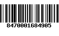 Código de Barras 8470001684905