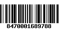 Código de Barras 8470001689788