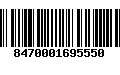 Código de Barras 8470001695550