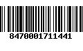 Código de Barras 8470001711441