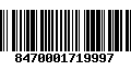 Código de Barras 8470001719997